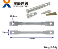 Épingle à coin en acier galvanisé de haute qualité OEM, épingle plate, épingle à coin et coin pour échafaudage, coffrage en béton