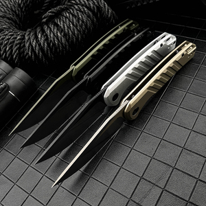 Couteau pliant, couteau de bushcraft, couteau d'extérieur Launch-23 7305, outil de survie en camping, outil EDC portable, manche en alliage d'aluminium - Product Image 4
