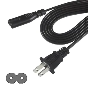 OEM-cable de alimentación para electrodomésticos, Conector personalizado directo de fábrica de 125V, 125V, 10A, 2 pines, CA, EE. UU., PVC, americano