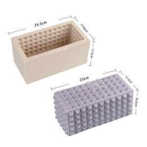 Early Riser Cross-Border Hot Rectangular Magic Ball <span class=keywords><strong>Molde</strong></span> de silicona Vela aromática/Cubo Pastel/Mousse Postre <span class=keywords><strong>Molde</strong></span> Esfera de varios tamaños - Product Image 5