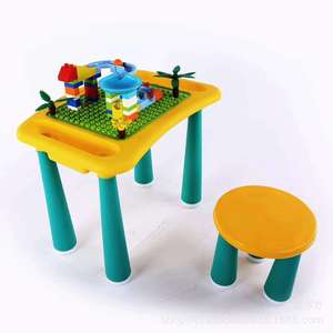 Children's Building Block Table With Interlocking Toy Desk For 4-6 Years Old Kids Study And Educational Play Set - Product Image 3