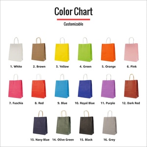 Sacs de courses en papier kraft jaune personnalisés avec logo et poignées torsadées pour événements promotionnels et emballages de détail en gros - Product Image 3
