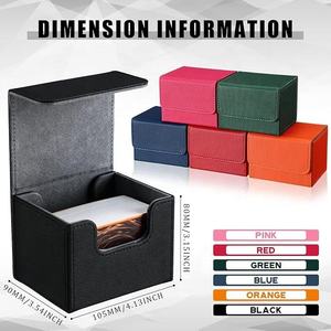   Caja de Almacenamiento para Cartas de Juego, Marca Source Factory, con Cierre Magnético Cruzado, de Cuero PU, para Cartas Coleccionables, Magic, Yugioh - Product Image 3
