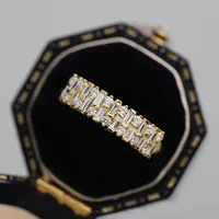 Femmes brillant zircon cubique déclaration bijoux bagues en argent pour mariage fiançailles accessoires de doigt féminin à la mode