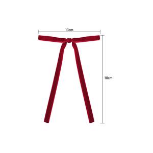 Lazo <span class=keywords><strong>de</strong></span> Terciopelo Pre-Atado con Acabado Brillante, Personalizable en Tamaño y Color, <span class=keywords><strong>para</strong></span> <span class=keywords><strong>Ramos</strong></span> <span class=keywords><strong>de</strong></span> Boda y Envoltura <span class=keywords><strong>de</strong></span> Regalos - Product Image 4