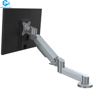 Support de moniteur réglable en alliage d'aluminium Meisonic T9-GA02-Z, support mural, support de bureau, ressort à gaz, support PC industriel, charge maximale 20 kg