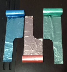 HC Star <b>Sealing</b> T Shirt Trash <b>Bag</b> Custom Eight-Fold HDPE Vest Garbage <b>Bag</b> Roll PE Plastic Bottom Gusset <b>Bag</b> for Supermarket Use - Product Image 2