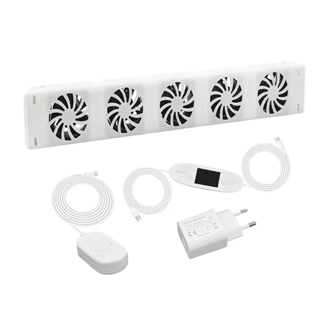 Solo Pakket 5V Usb Hoge Duurzaamheid Luchtstroom Booster Automatische Radiator Ventilator Convector Ventilator