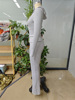 Nouvel ensemble 2 pièces pour femme, automne, uni, brodé, écologique, pantalon skinny vintage, tenue de tous les jours, ensemble assorti, mode streetwear