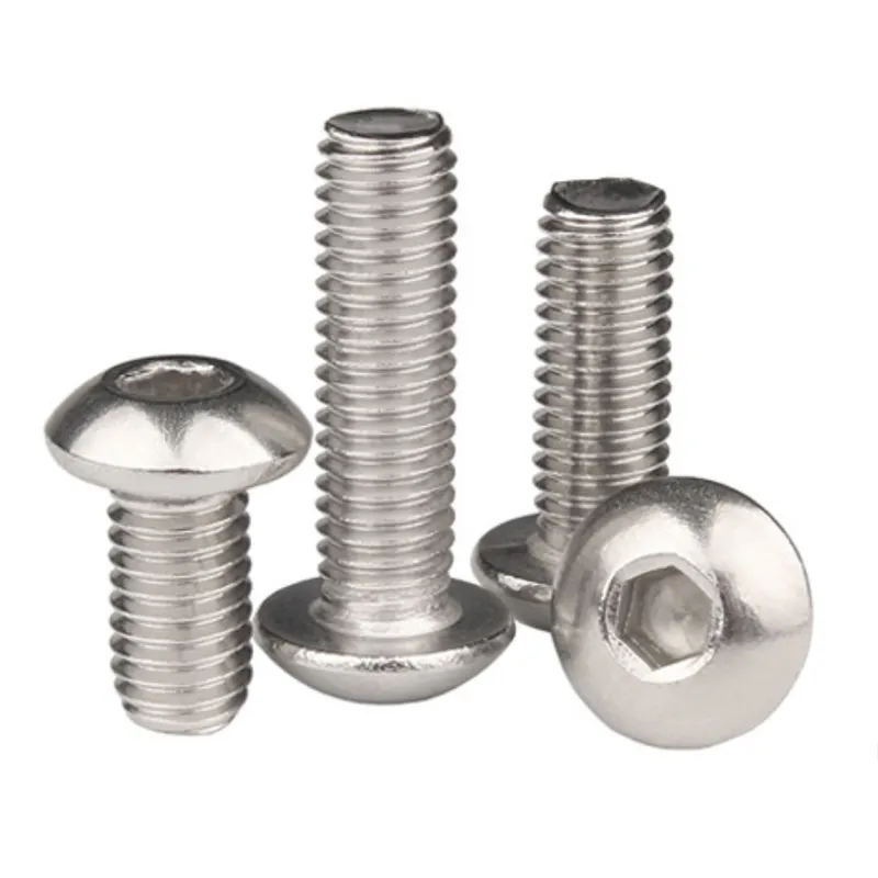 Stainless steel 316 ISO7380 hex socket button head screws/pan head socket screw M2 M2.5 M3 M4 M5 M6