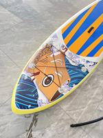 Vente flash Planche de surf souple en mousse IXPE 9'0 avec logo personnalisable pour débutants en eaux offshore, mousse EPS, bois, ailerons en EVA pour enfants
