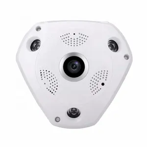 360 macchina fotografica del IP di 1.3MP Occhio di Pesce Panoramica 960P PTZ del CCTV 3D VR Video Macchina Fotografica del IP di Monitoraggio a Casa