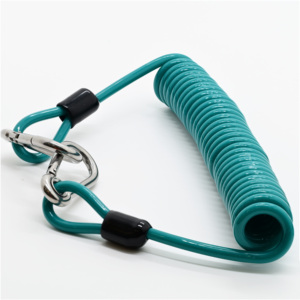 Hot Bán Có Thể Thu Vào Mùa Xuân Cuộn Dây Keychain Xoắn Ốc Dây Buộc Với Nhựa Clasp Cổ Tay Căng Dây Xây Dựng Ứng Dụng ASI - Product Image 2