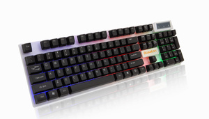 Clavier de bureau filaire ergonomique portable Teclado Gaming 83095D avec puce stable et film conducteur en pâte de carbone - Product Image 6