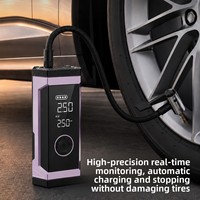 [Customized] ABS Material Car Emergency Jump Starter Air Pump and Battery Booster All-in-One Onboard Electric Tire Inflator