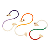 Jouet pour chaton en corde de coton avec herbe à chat et argentier, baguette interactive pour le nettoyage des dents, pour usage intérieur - Vente en gros usine, produit phare