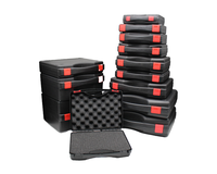 Étui rigide en plastique économique avec mousse personnalisée, mallette de transport antichoc pour outils, petite valise légère