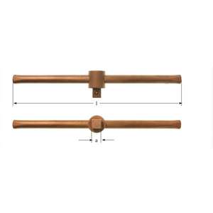 AMPCO - CA5820B Barre en T coulissante, cuivre au béryllium (métrique)-EAN 7630027444629 CLIQUET ANTI-éTINCELLES, DOUILLES ET DOUILLES À CHOCS - Product Image 1