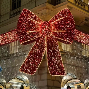 Bowknot Motif <b>Lights</b> Create a Distinctive Seasonal Accent for Shopping Streets Hotels Parks and City Event Areas - Product Image 1