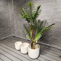 Maceta Moderna de Alta Calidad con Dimensiones Personalizadas, Maceta Grande Esmaltada, Ecológica, con Orificio de Drenaje, para Hogar, Jardín y Suelo