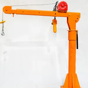 Hydraulic Portable pickup 1 ton used mini truck mounted crane with hoist