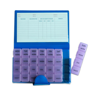 Porte-médicaments de voyage en plastique Boîte à médicaments hebdomadaire de 7 jours Distributeur quotidien de comprimés Boîte à pilules Articles de cadeaux promotionnels
