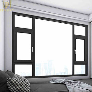 <span class=keywords><strong>Puente</strong></span> roto <span class=keywords><strong>Rotura</strong></span> térmica Ventana <span class=keywords><strong>de</strong></span> aluminio abatible <span class=keywords><strong>de</strong></span> vidrio templado Doble - Product Image 1