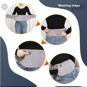 Al por mayor Cinturón uterino calentador de grafeno de 3 niveles, a prueba de frío, para manos y cintura, con recarga USB, calentador abdominal - Product Image 3
