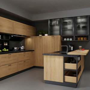 Juegos de Muebles de Cocina Modernos Prefabricados en Paquete Plano, Nuevo Modelo, Venta en Lahore, Guangdong - Product Image 2