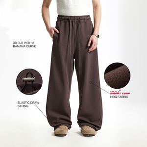 กางเกงวอร์ม QUICKSHOW รุ่นสั่งทำพิเศษ ผ้าฟลีซ 365 GSM ทรงตรง กางเกงแทรคสูท ผ้าฟลีซแบบซ้อน กางเกงวอร์มแบบยูนิเซ็กซ์ กางเกงวอร์มผู้ชาย - Product Image 4
