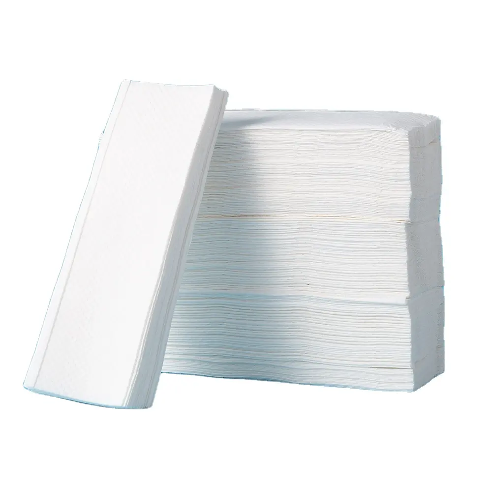 Großhandel Factory Dispenser Geprägtes gefaltetes Papier tuch V N Fold Tissue Paper Handtücher