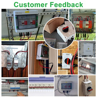 Interrupteur de déconnexion solaire CNLonQcom certifié TUV 1 entrée 1 sortie DC1200V 32A, interrupteur isolateur étanche IP66 avec connecteur de fusible
