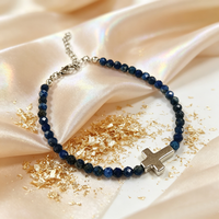 Bracelets faits à la main, bijoux, mini pierres bleues réglables, bracelets de mode au design original, bracelets et joncs de mode pour cadeau