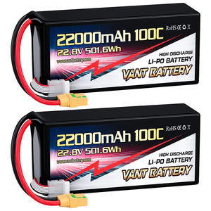 Vant 6S HV 22,8 V FPV-Batterie 22000mAh 22,8 V 100C 6S Llipo-Drohnen batterie für FPV-Rahmen 7/10/15 Zoll Fpv/Drohnen-Batterie - Product Image 2