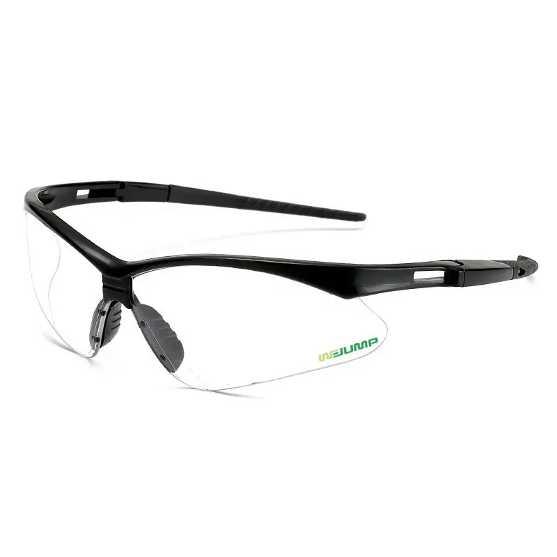 Wejump Eye Protection Anti-Scratch Clear Lenses Safety Glasses with Black Frame