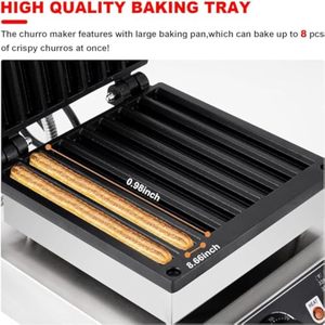 Gaufre beignet espagnole électrique double face chauffante Churro Dessert Snack Machine température Machine commerciale Churro Maker - Product Image 6