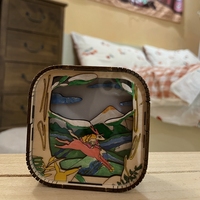 Veilleuse en bois découpée au Laser comme un excellent article décoratif Puzzle éducatif en bois jouet