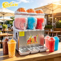 Distributeur de boissons, machine à slush à 3 bacs, 1300W, machine à slush robuste, station à slush professionnelle, vente en gros pour les services de restauration