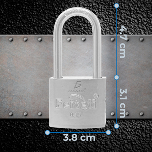 Lucchetto in Ferro Feiteli 38mm con Archetto Rinforzato per Bicicletta - Product Image 4