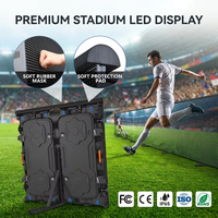 Spor Sahası Çevre LED Ekran Stadyum Reklam Video Duvarı Yüksek Yenileme Hızlı IP65 SMD Dış Mekan Ticari Dijital Tabela