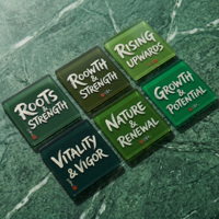 Ensemble d'aimants de réfrigérateur en acrylique Cinq Éléments Chinois, Cadeaux Feng Shui pour la Manifestation Énergétique, l'Équilibre et la Purification