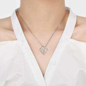 CLTF 2026 Bestseller Collier en cuivre avec pendentif en zircon en forme de cœur « <span class=keywords><strong>Je</strong></span> <span class=keywords><strong>t</strong></span>'aime », cadeau pour la Saint-Valentin et les anniversaires, avec boîte à bijoux - Product Image 6