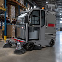 Balayeuse routière S14 - Grande capacité, 48V, balayeuse autoportée pour chantiers de construction