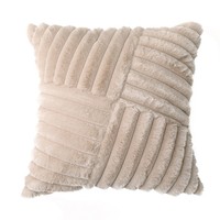 Housse de coussin de canapé moderne de luxe léger avec patchwork en peluche épaisse, échantillon de housse de coussin décorative pour hôtel et maison, vente en gros