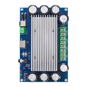 Placa amplificadora de áudio XH-A397 TDA7388 som HD Bluetooth 5.0 potência amplificador de áudio XH-A397 4x50W