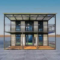 Dernière conception de maison conteneur en acier écologique de 20 et 40 pieds Maisons de stockage préfabriquées en paquet plat pour appartement et atelier