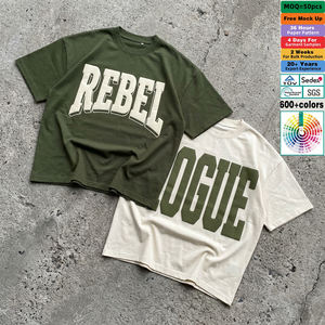 T-shirts à impression 3D en relief. T-shirts de streetwear hip-hop à couleurs contrastées pour hommes et femmes, t-shirt en coton léger - Product Image 1