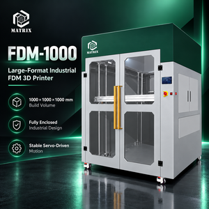Nouvelle imprimante 3D FDM industrielle grand format 1000x1000x1000mm avec plateau chauffant et nivellement automatique pour affichage publicitaire et vente au détail (PLA) - Product Image 1