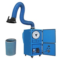 Extracteur de fumée de soudage mobile - 360 °   Bras d'aspiration flexible Purificateur de fumée à haute efficacité Certifié CE