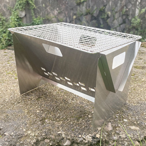 Griglia <span class=keywords><strong>BBQ</strong></span> Pieghevole in Acciaio Inox Leggera e Facile da Installare con Telecomando per Giardino Esterno Portatile a Carbone - Product Image 3